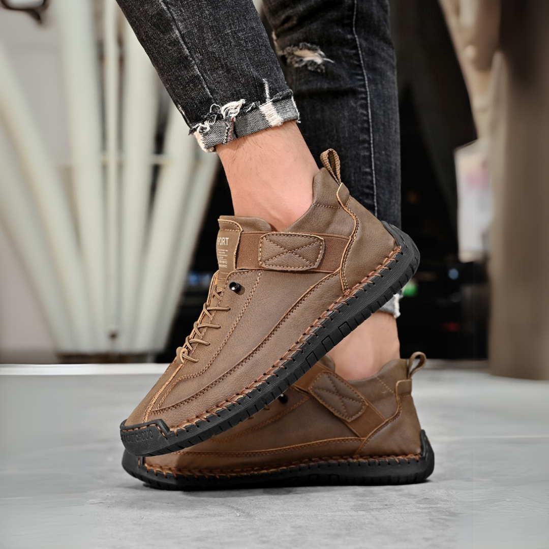 Marshall | Men's Orthopedic Leather-Like Shoes
