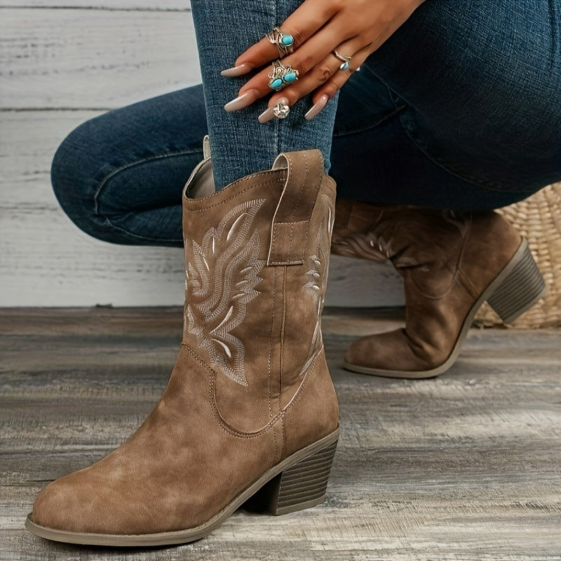 Women's Heeled Boots | Size 5.5-12 | Camel, Black, Beige