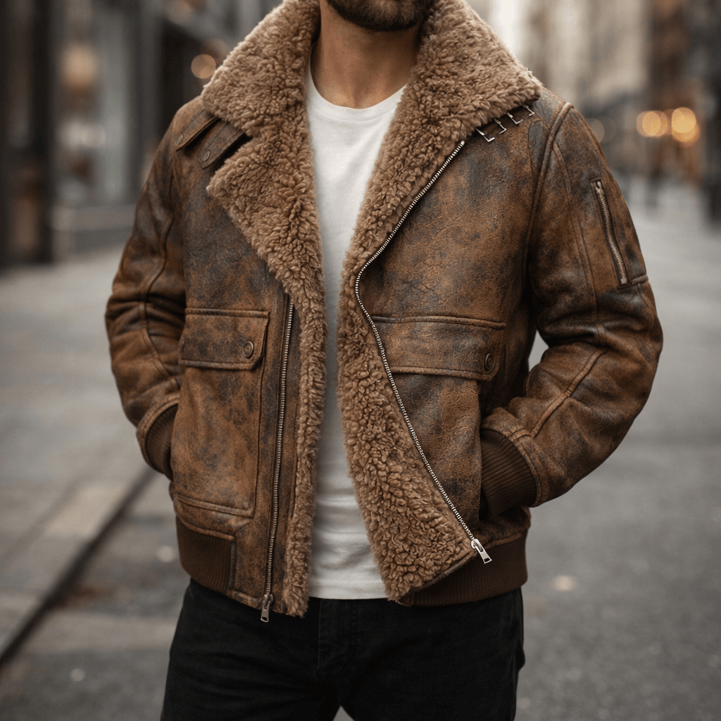 Belluno Shearling Leather Jacket