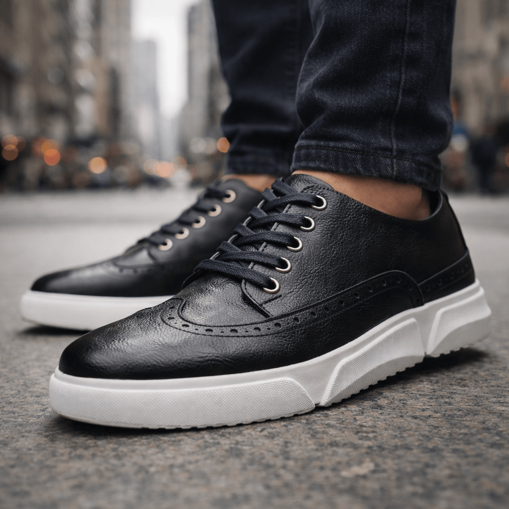 Calver Leather Brogue Sneakers