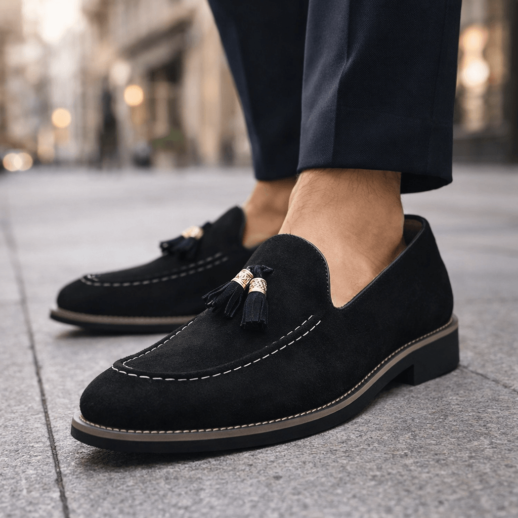 Harlow Suede Tassel Loafers
