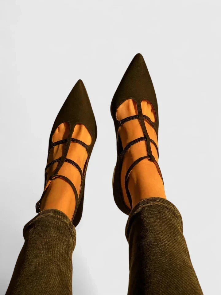 Lyn | Stylish Women's Heels in Black and Leopard