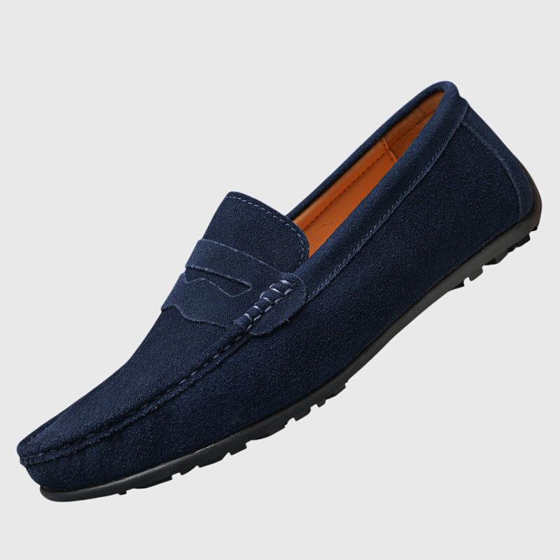 Unisex Classic Loafers, Penny Strap, Moc Toe, Slip-On
