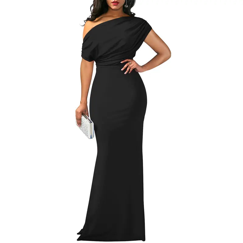 Eva's Boutique | Elegant Off-Shoulder Gown