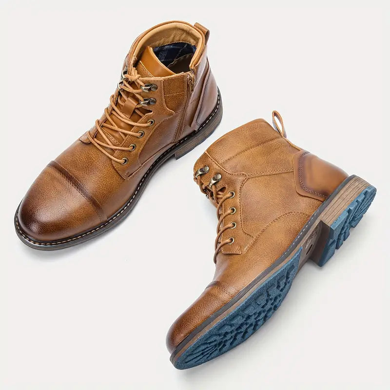 Nathan | Voyager Durable Leather-Like Boots