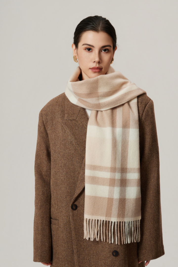 Belmere Wool Checked Scarf