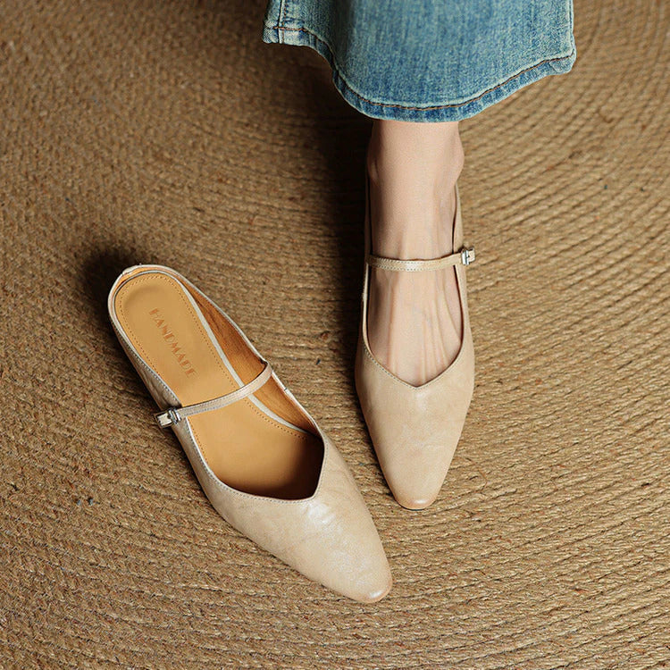 Noa Genuine Leather Mules