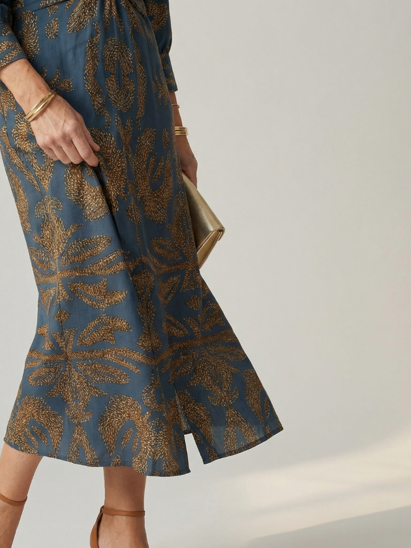 Lune | Natural Crossover Midi Dress™