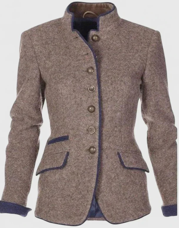 Alina | Womens Button-Front Knit Cardigan for Work | Classic Placket, Comfortable Fit | Caramel, Green and More S-3XL