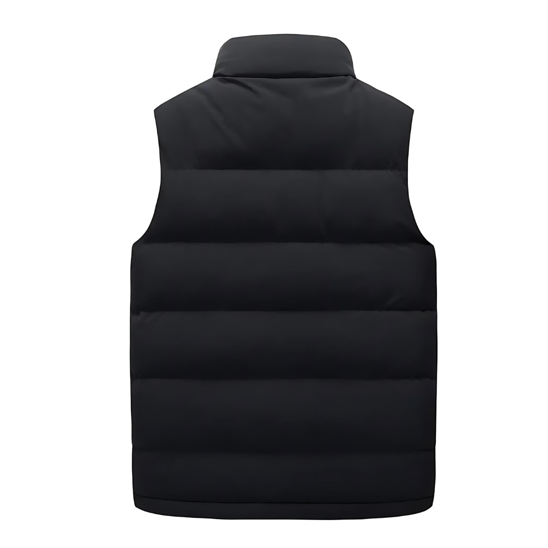 Eric | Mens Puffer Vest for Layering | Stitched Puffer Look, Sturdy Zippers, Room to Layer | Black, Blue, Red M-5XL