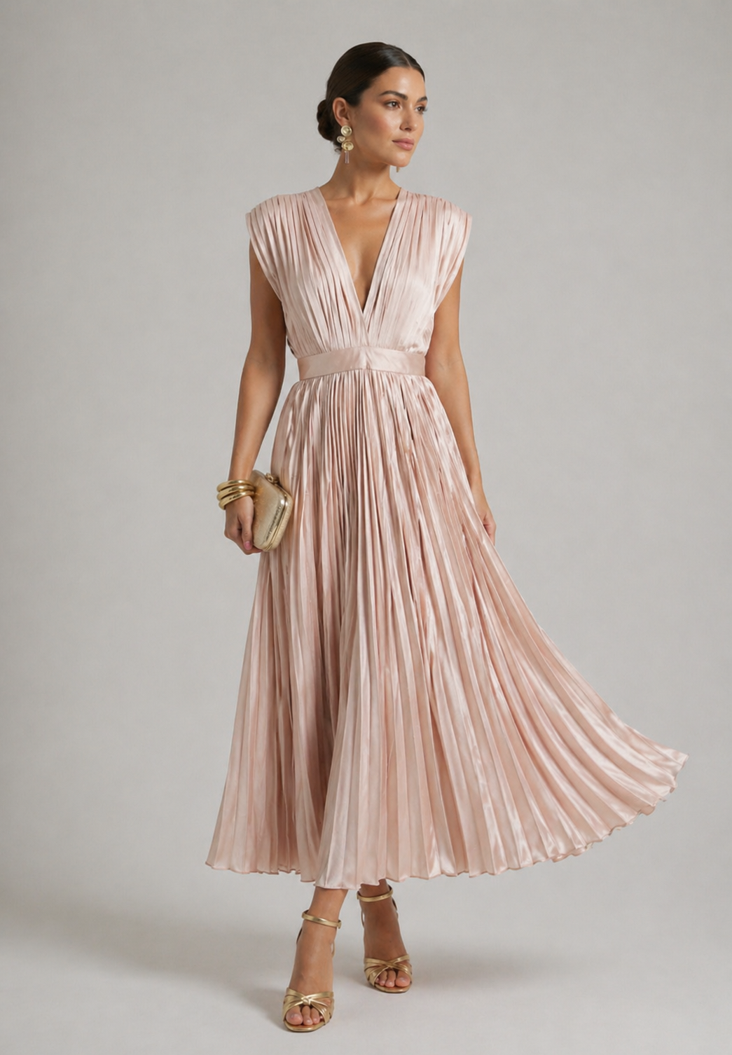 Violet & Grace | Timeless Pleated Midi Dress™