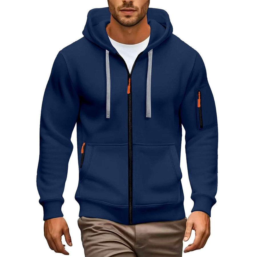 Adrian  - Men’s Full-Zip Drawstring Hoodie