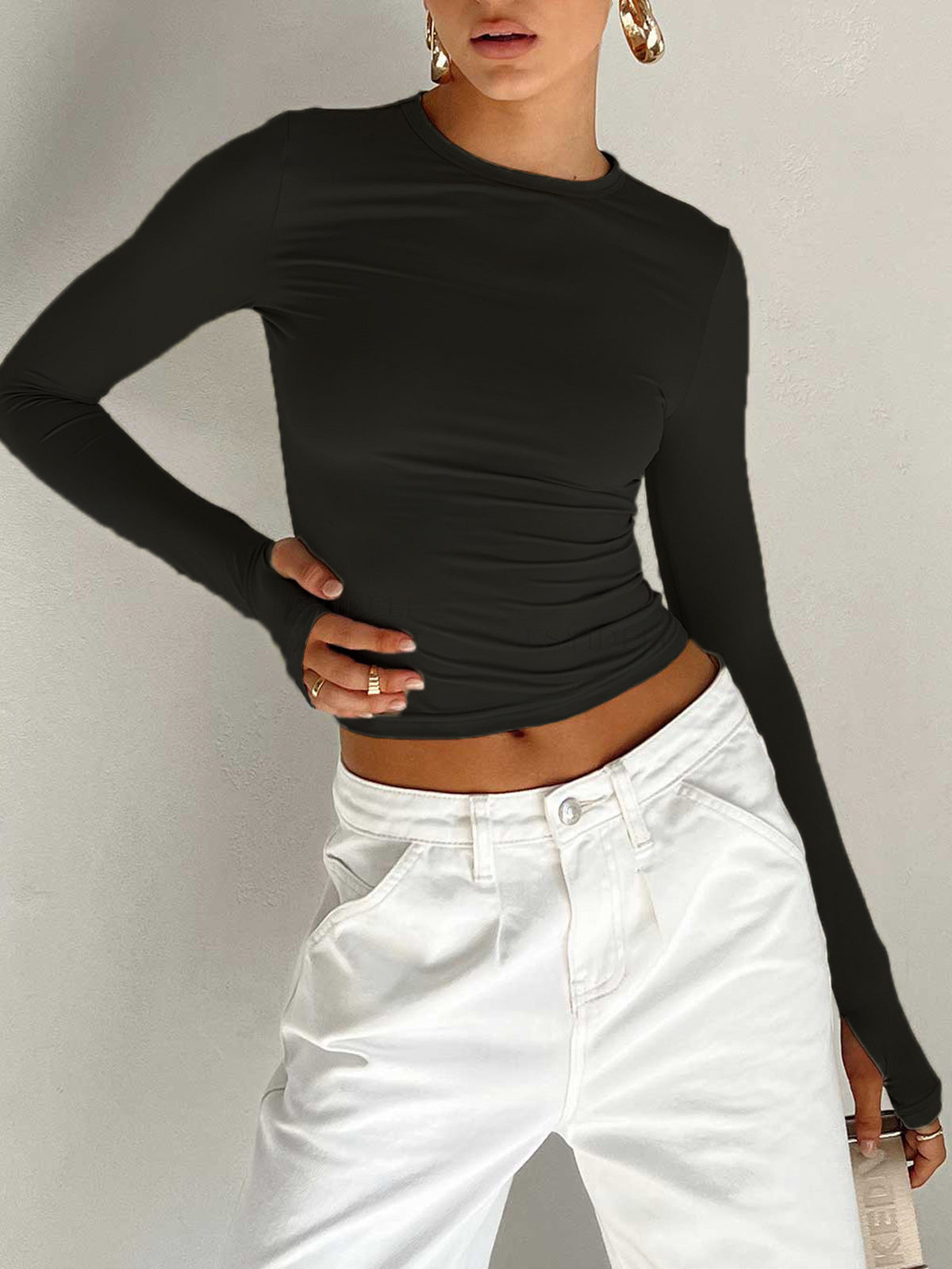 Brooklyn | Women Summer Long Sleeve Crop Top