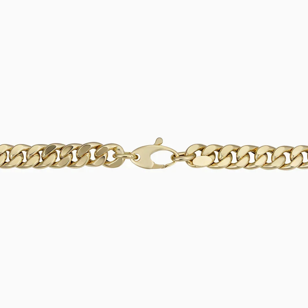 Gold Cuban Link Bracelet - Chunky Chain Bracelet for Women