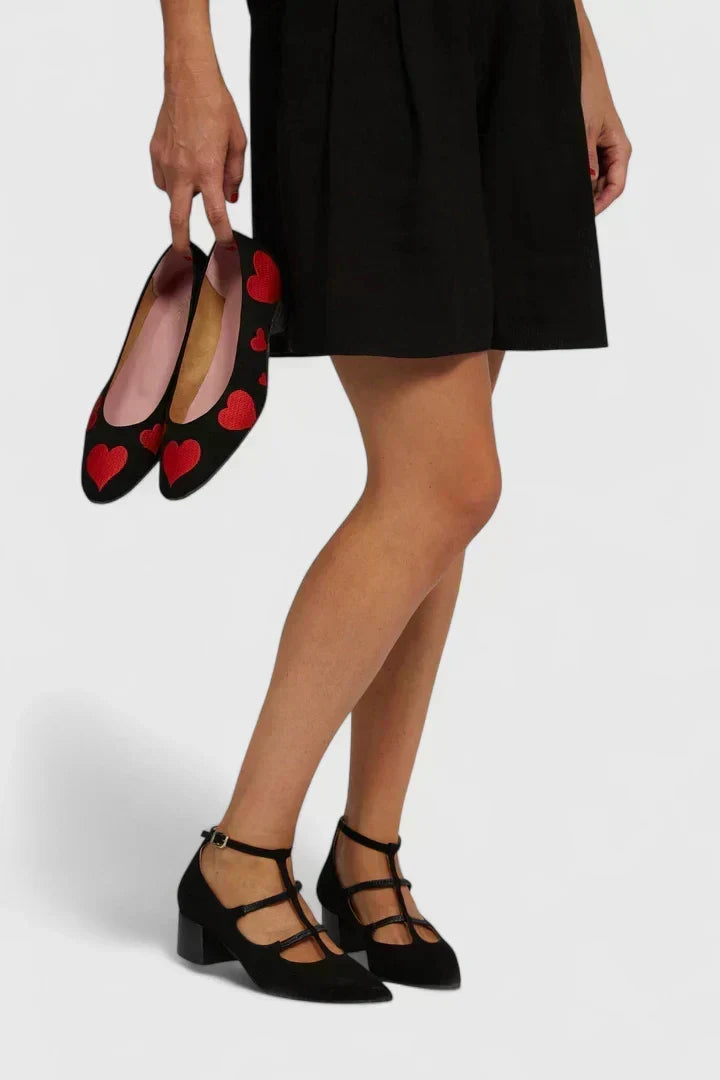 Lyn | Stylish Women's Heels in Black and Leopard