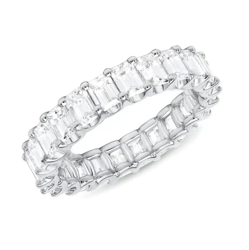 White Gold Statement Ring - Elegant Everyday Jewelry