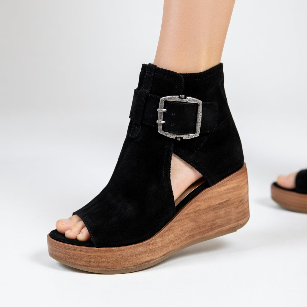 Lila | Open-Toe Women's Platform Ankle Boots