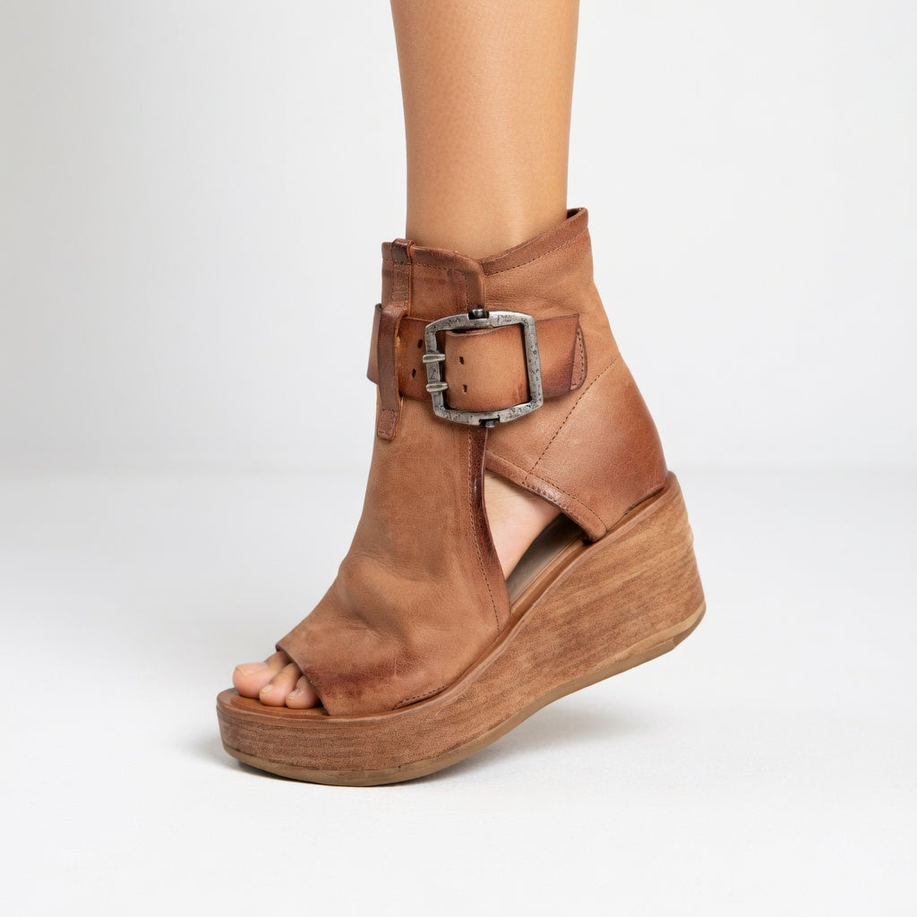 Lila | Open-Toe Women's Platform Ankle Boots