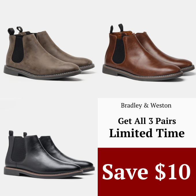 Unisex Chelsea Boots, Elastic Side Panels, Pull Tabs