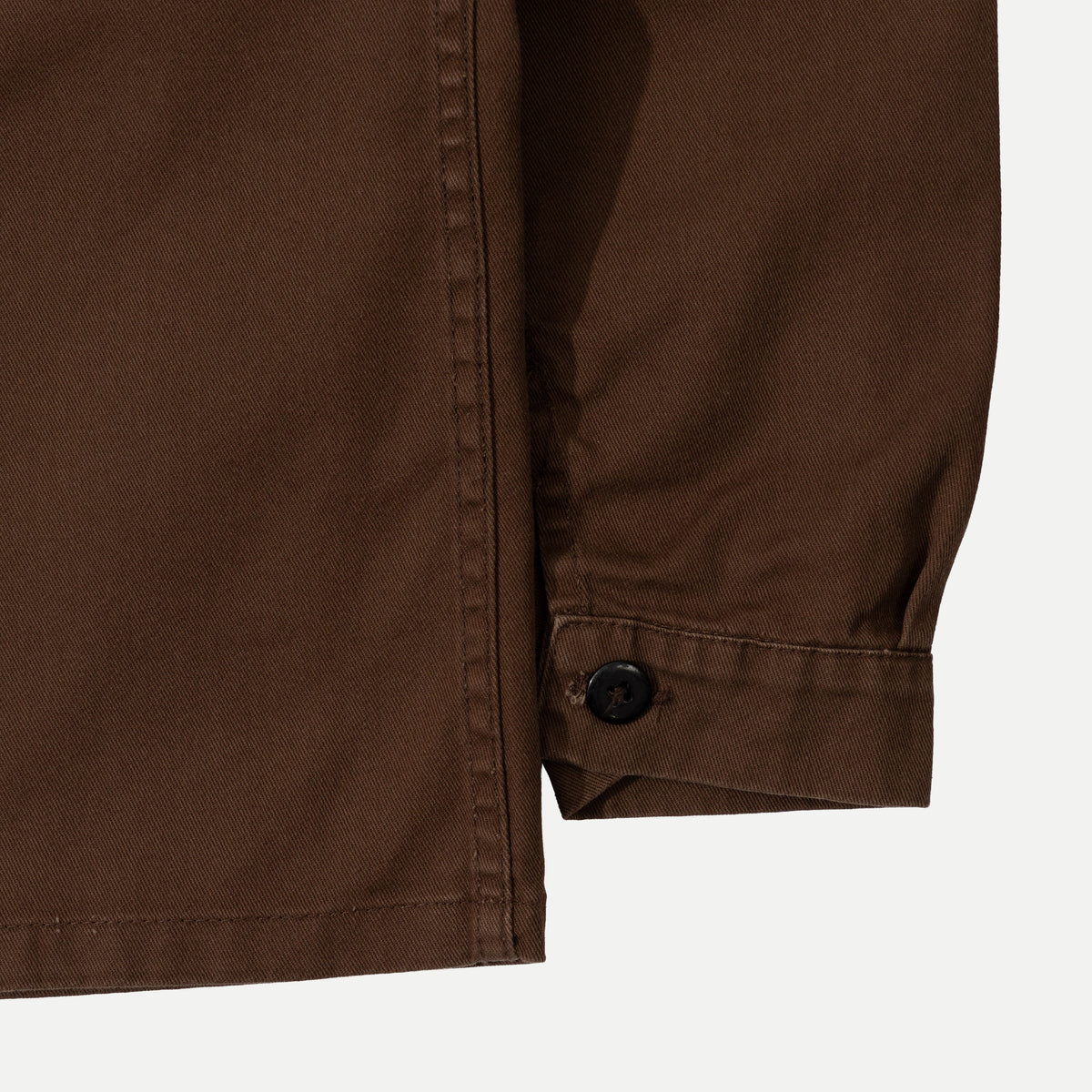 Men's Brown Utility Jacket, Shirt Collar, Four Pockets