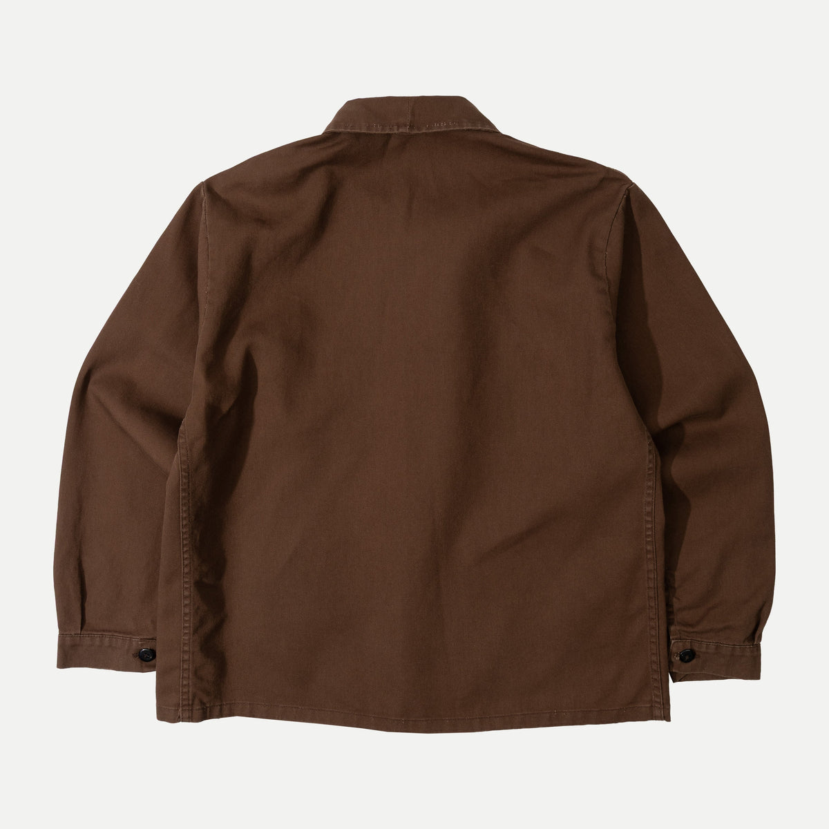 Men's Brown Utility Jacket, Shirt Collar, Four Pockets
