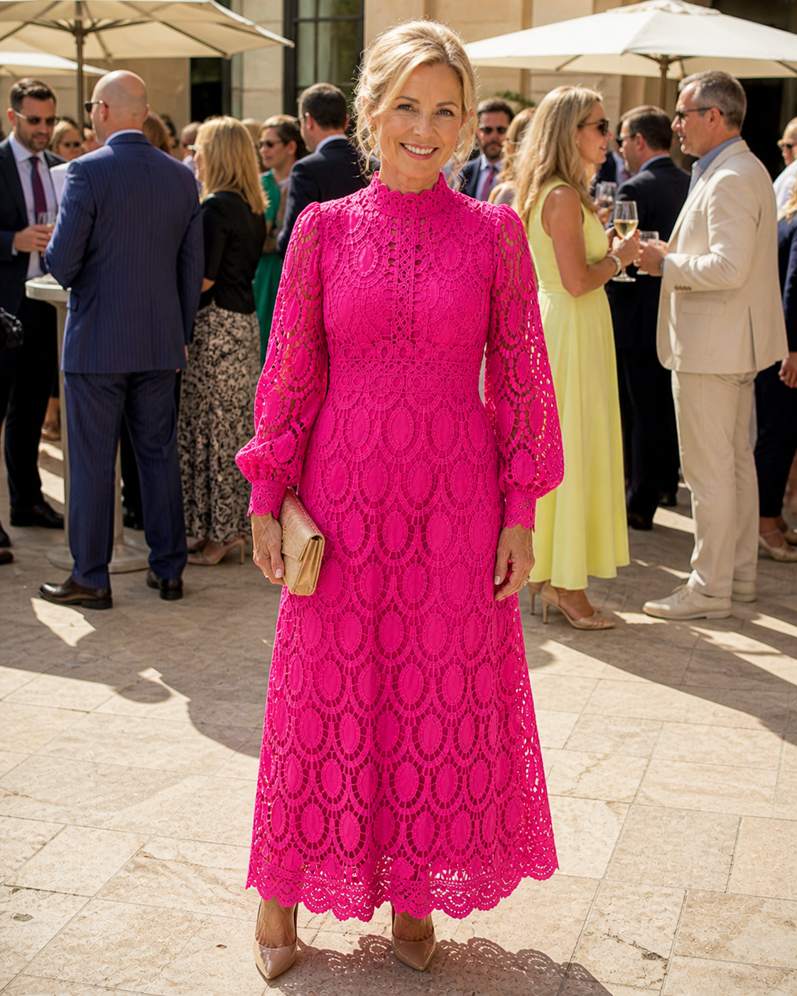 Eloah - Elegant Lace Midi Dress