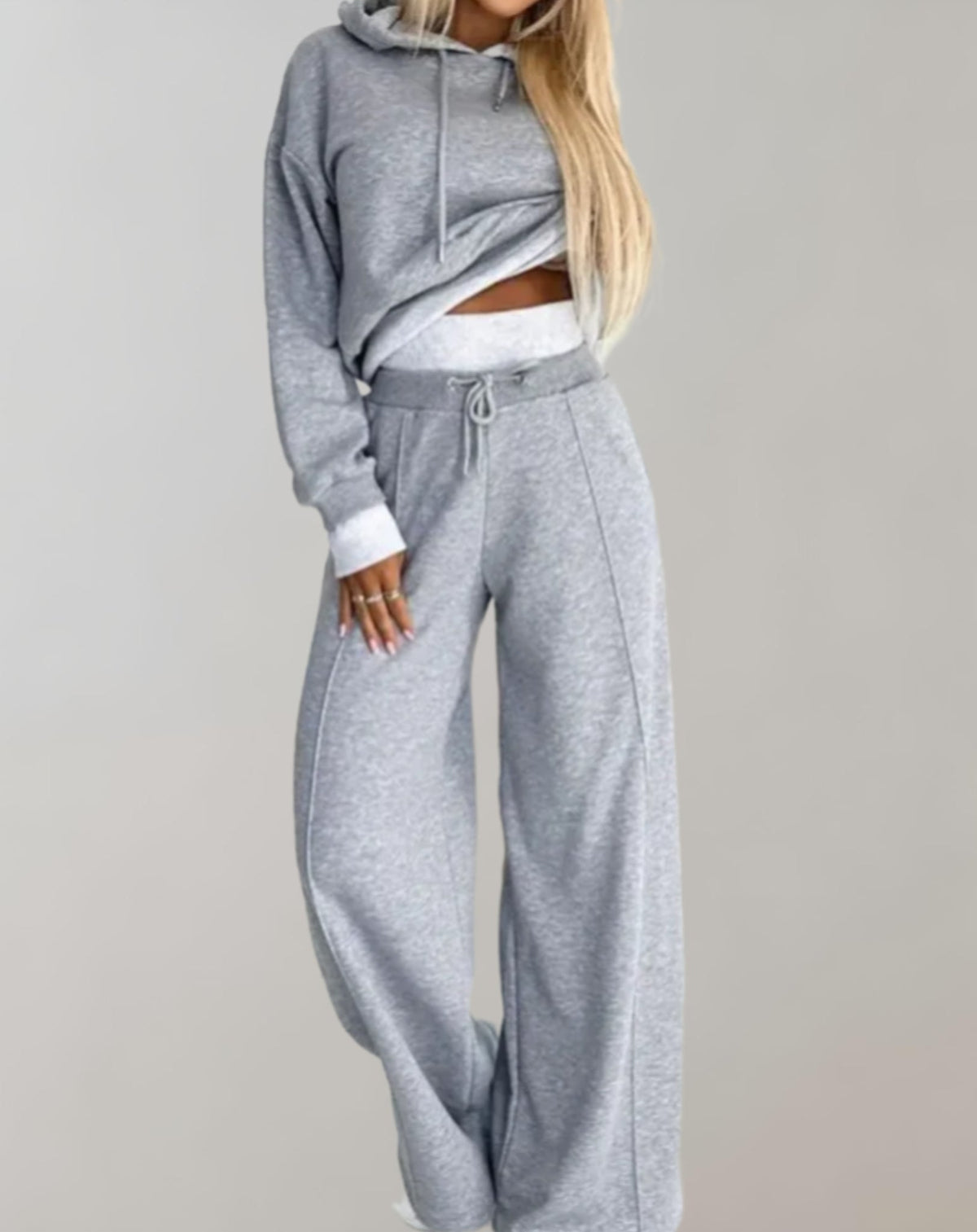 Carmen | Womens Hoodie and Jogger Set | Hooded Sweatshirt, Loose Fit Jogger Pants | Black, Gray, Beige and More S-2XL