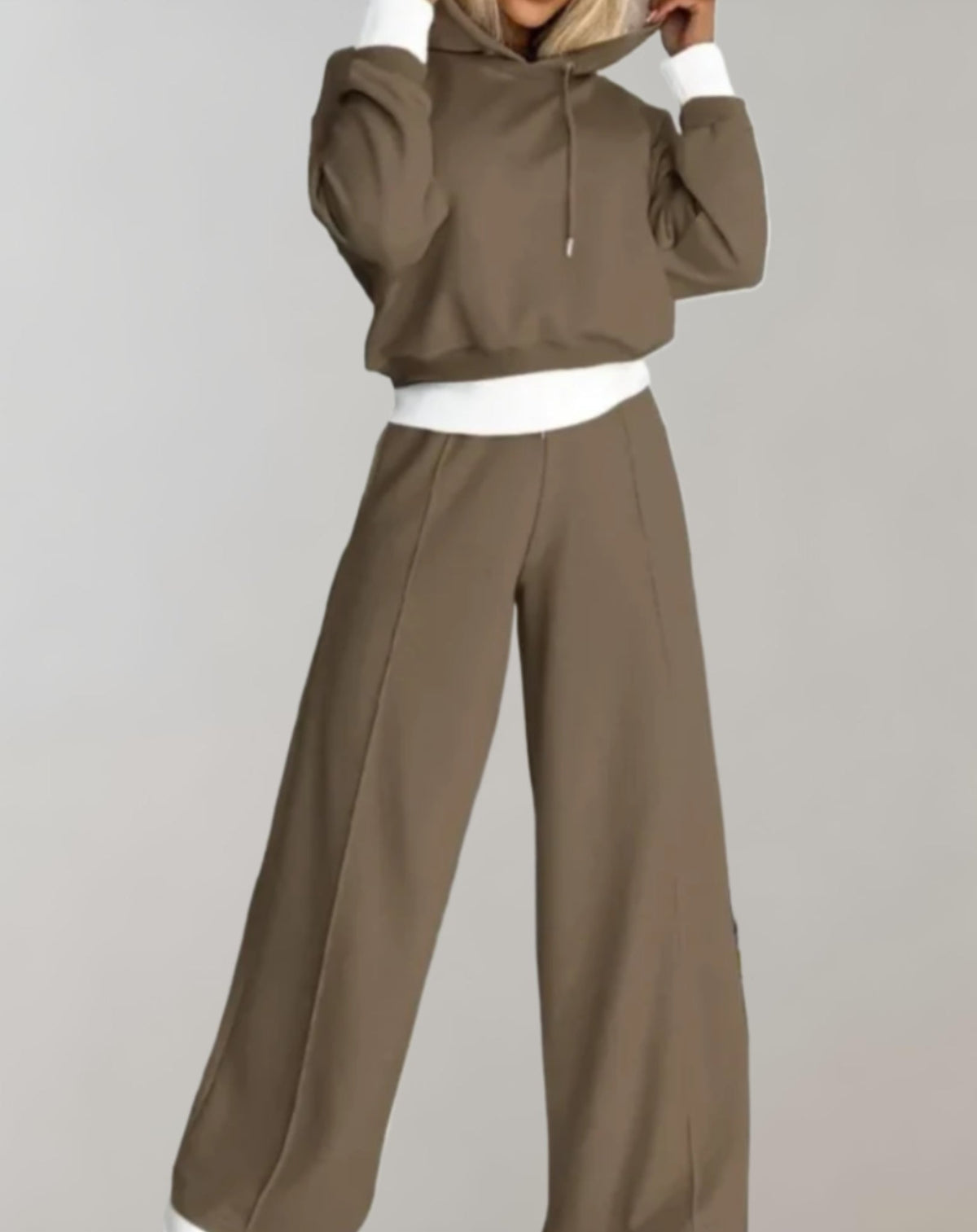 Carmen | Womens Hoodie and Jogger Set | Hooded Sweatshirt, Loose Fit Jogger Pants | Black, Gray, Beige and More S-2XL