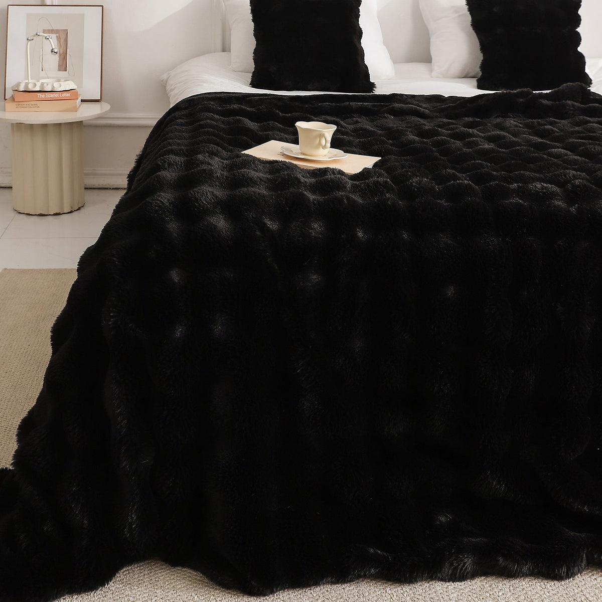 Cozy Soft Fluffy Portable Sofa Throw Blanket