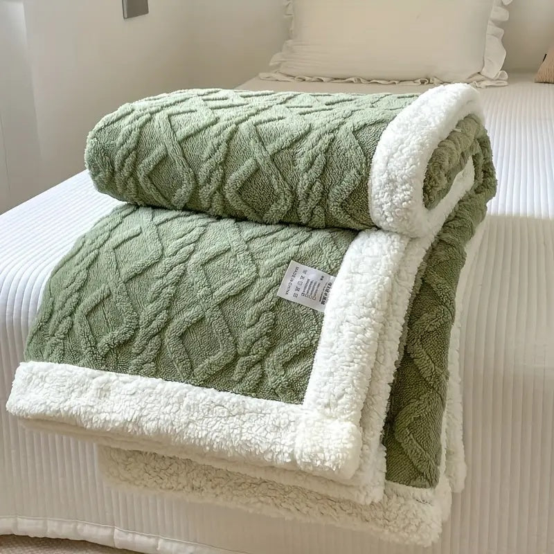Cozy Thick Blanket for Home Relaxation and Warm Comfort