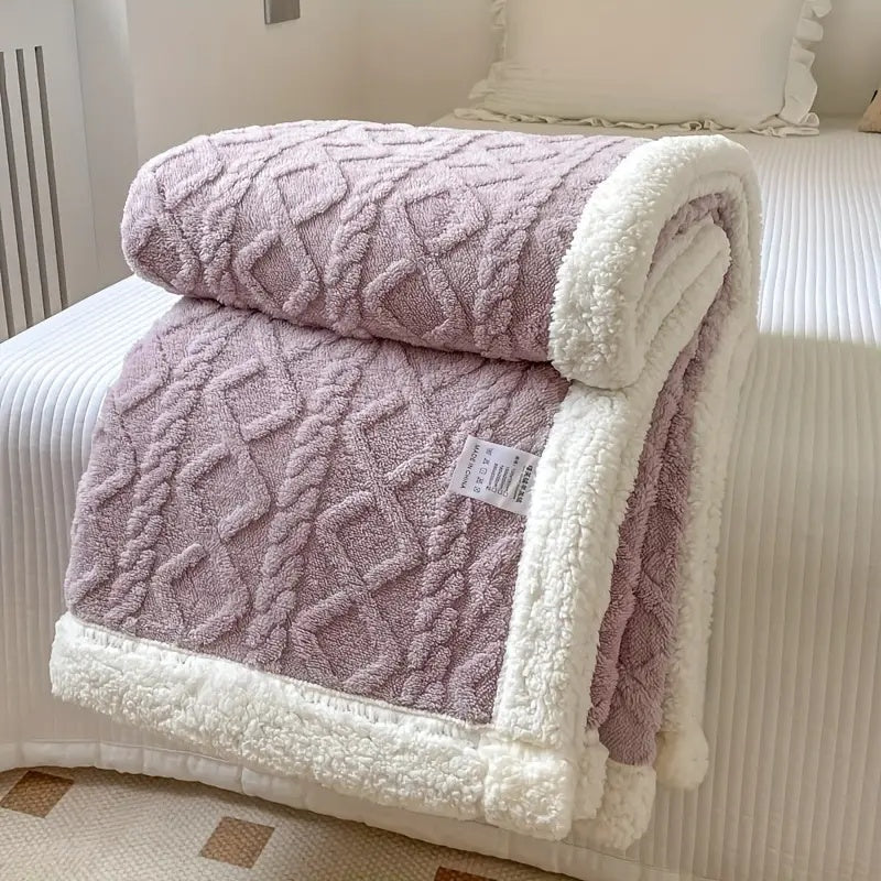 Cozy Thick Blanket for Home Relaxation and Warm Comfort