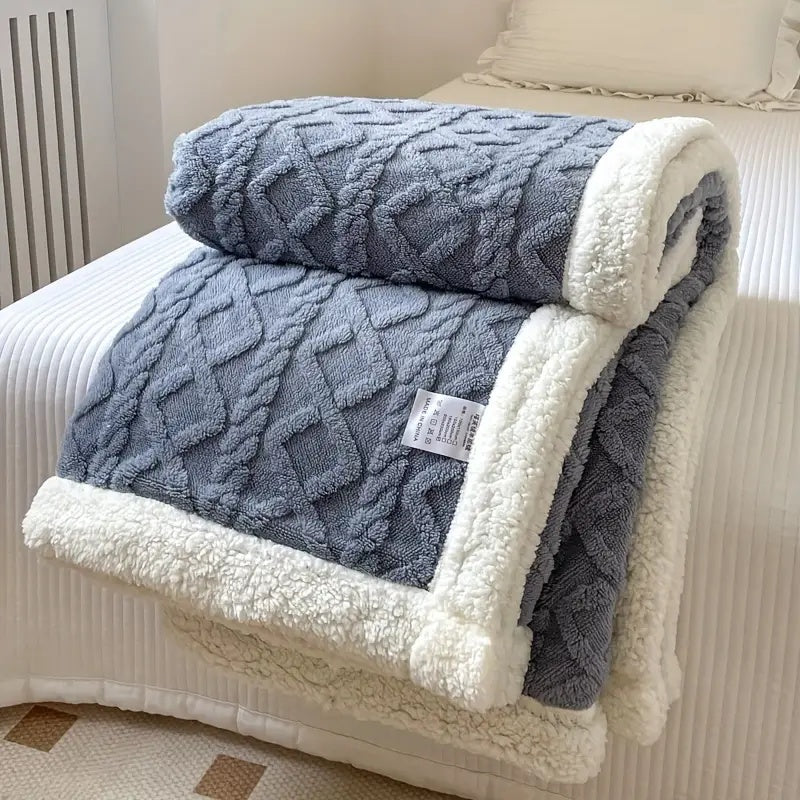 Cozy Thick Blanket for Home Relaxation and Warm Comfort