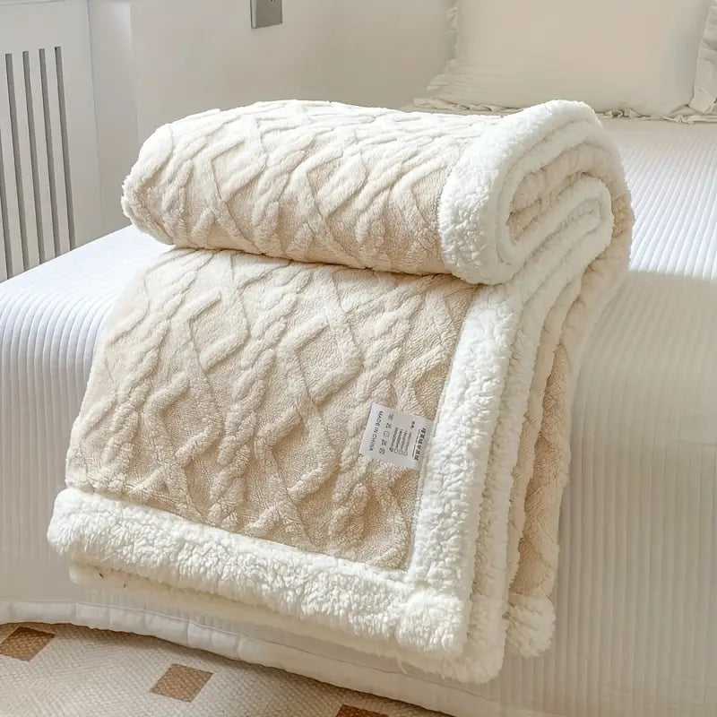Cozy Thick Blanket for Home Relaxation and Warm Comfort