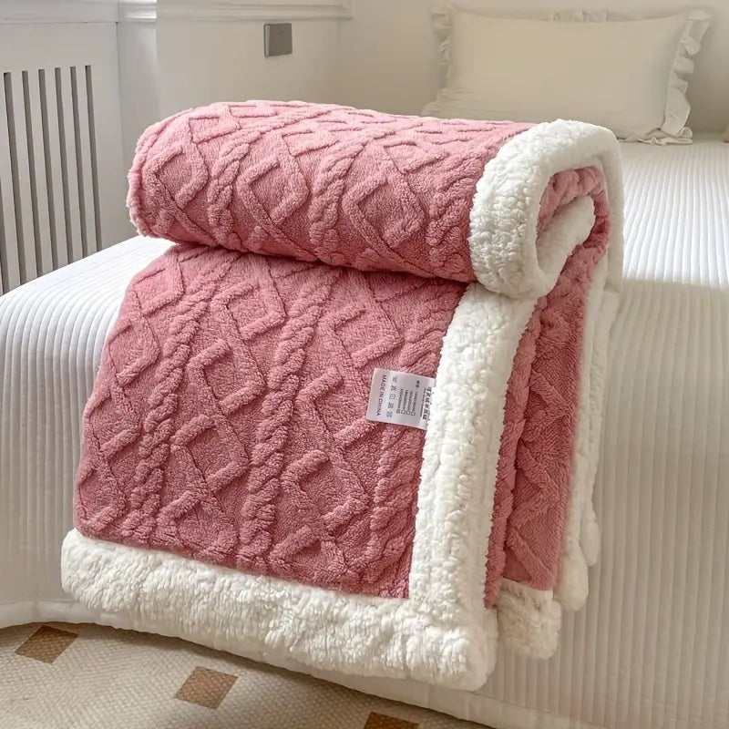 Cozy Thick Blanket for Home Relaxation and Warm Comfort