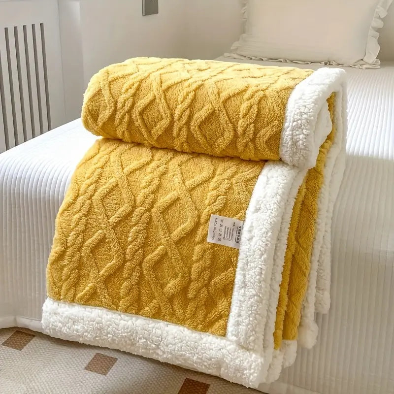 Cozy Thick Blanket for Home Relaxation and Warm Comfort