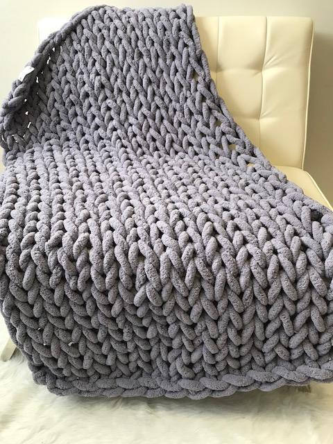 Cozy Thick Woven Blanket for Sofa and Bed