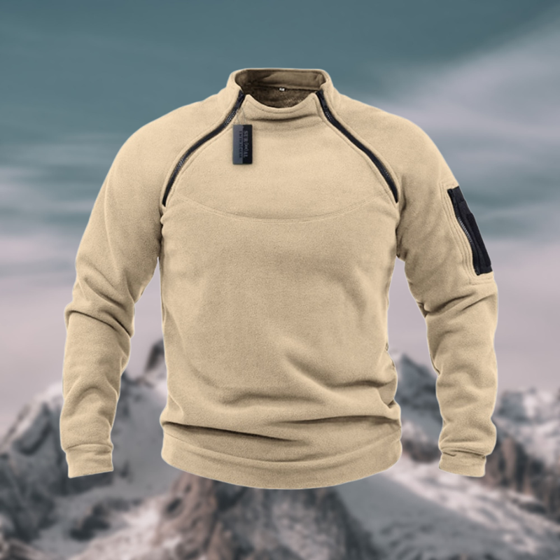 Friedrich | Mens Spring Quarter-Zip Sweater — Stand-Collar Lightweight Knit in 5 Colors S–3XL | Westmere