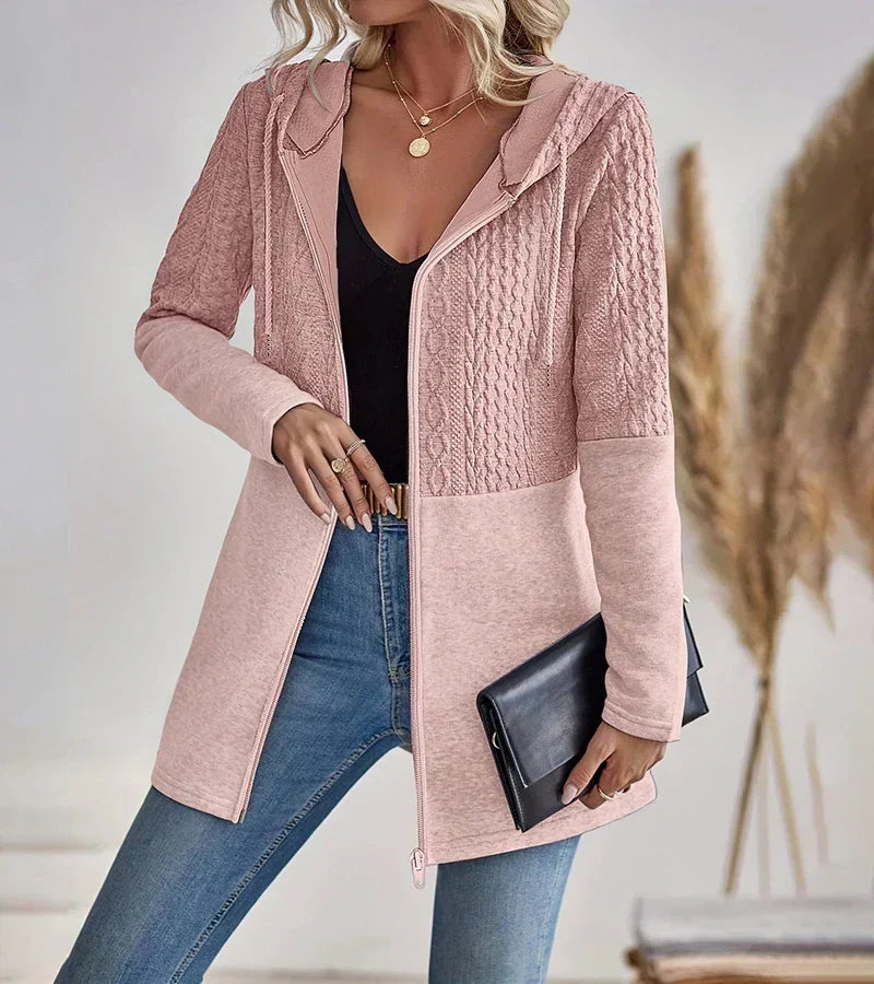 Women's Zip Up Hoodie with Full Length Closure | Breathable Relaxed Fit Sweatshirt for Layering | Size S-5XL, 4 Colors