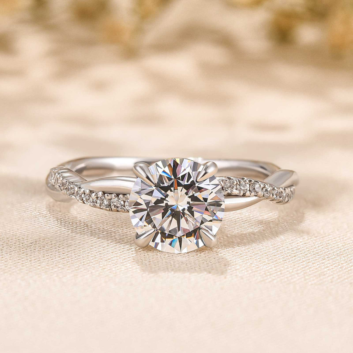 White Gold Stackable Ring | Delicate Everyday Jewelry