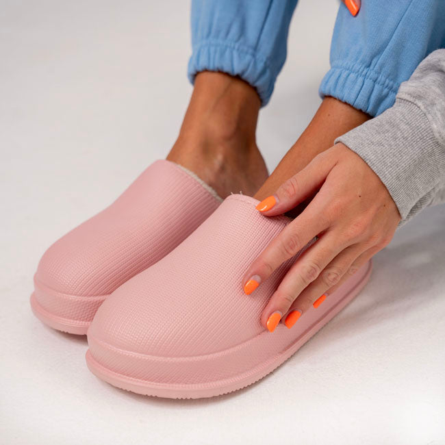 Women's Platform Slippers on a Thick EVA Sole | Closed Toe Mules with a Plush Lining | Sizes 5.5 to 7, 3 Colors