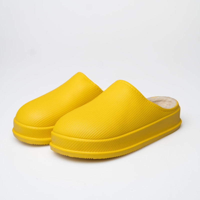 Women's Platform Slippers on a Thick EVA Sole | Closed Toe Mules with a Plush Lining | Sizes 5.5 to 7, 3 Colors
