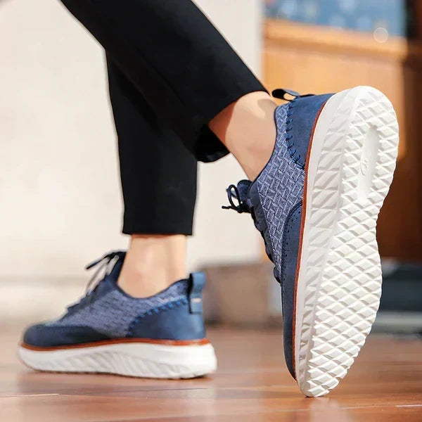 Oxford Ridge | Oxford Style Leather-Like Sneakers