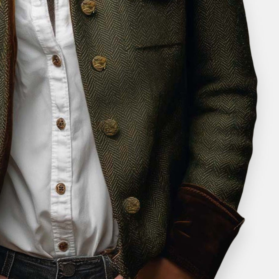 Women's Jacket with Check Pattern