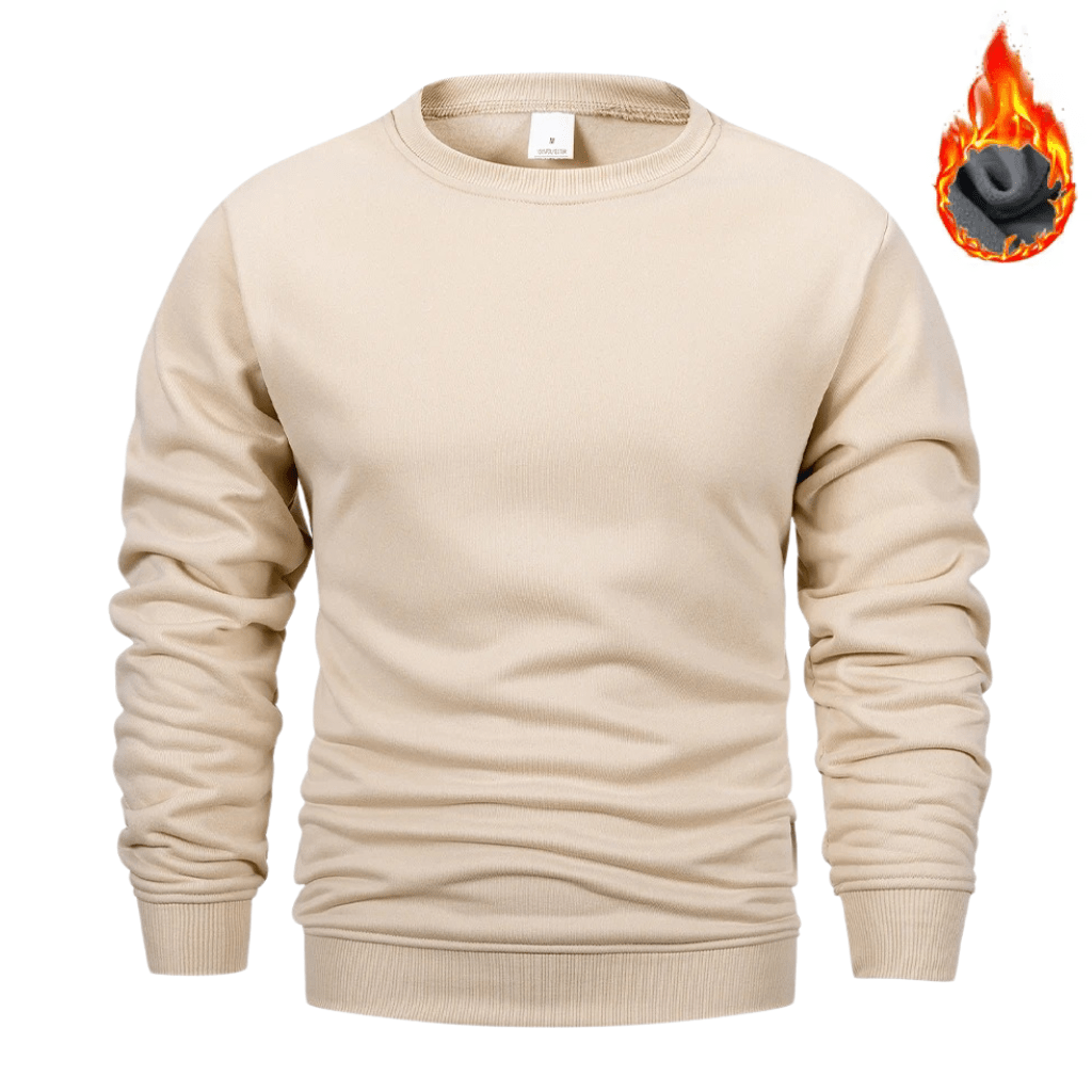 Men's Crew Neck Sweatshirt, Long Sleeves, Ribbed Trims