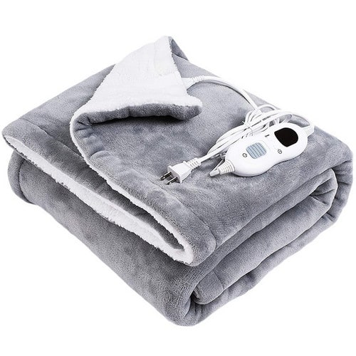 Electric Double-Sided Sherpa Blanket with Remote Control