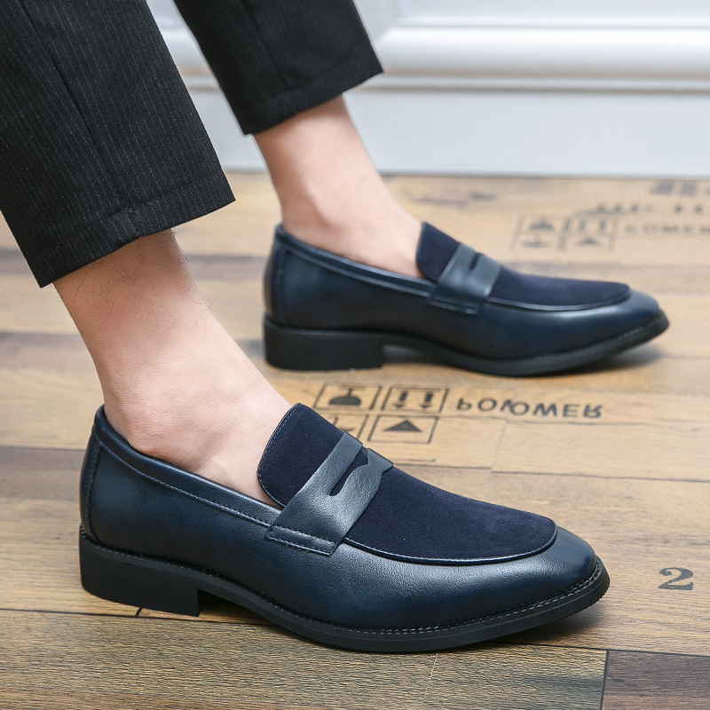 Men's Penny Loafers, Slip-On, Round Toe, Low Heel