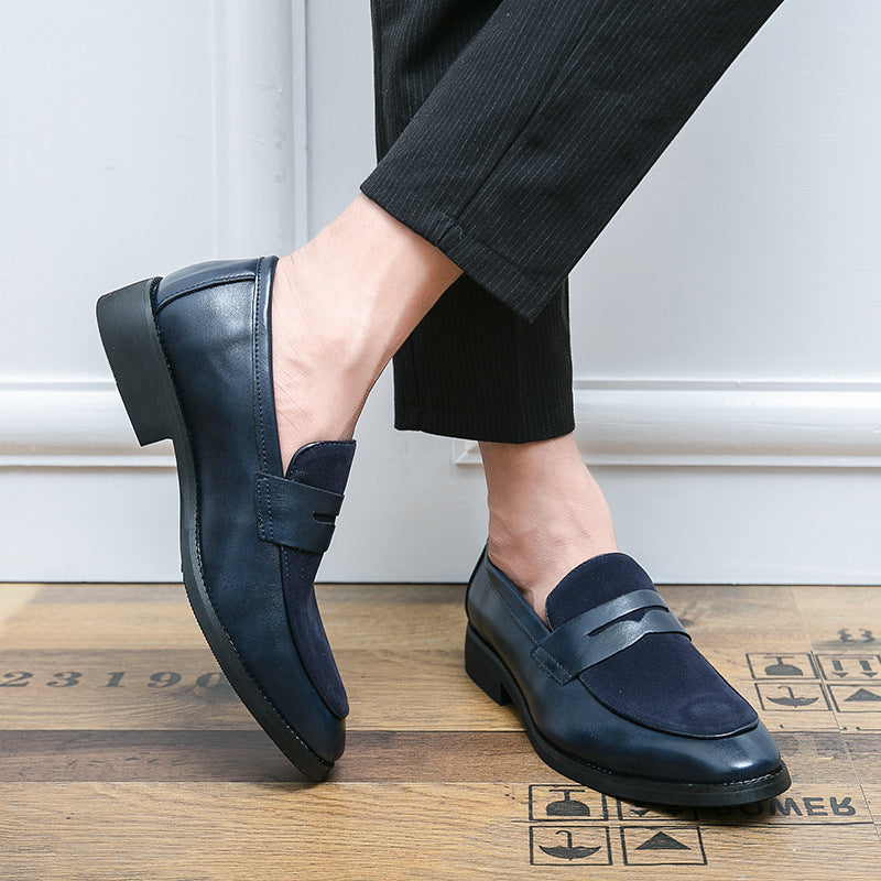 Men's Penny Loafers, Slip-On, Round Toe, Low Heel
