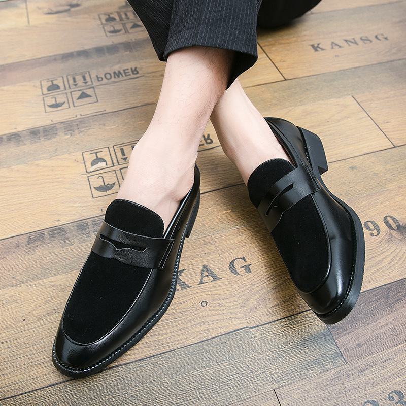 Men's Penny Loafers, Slip-On, Round Toe, Low Heel