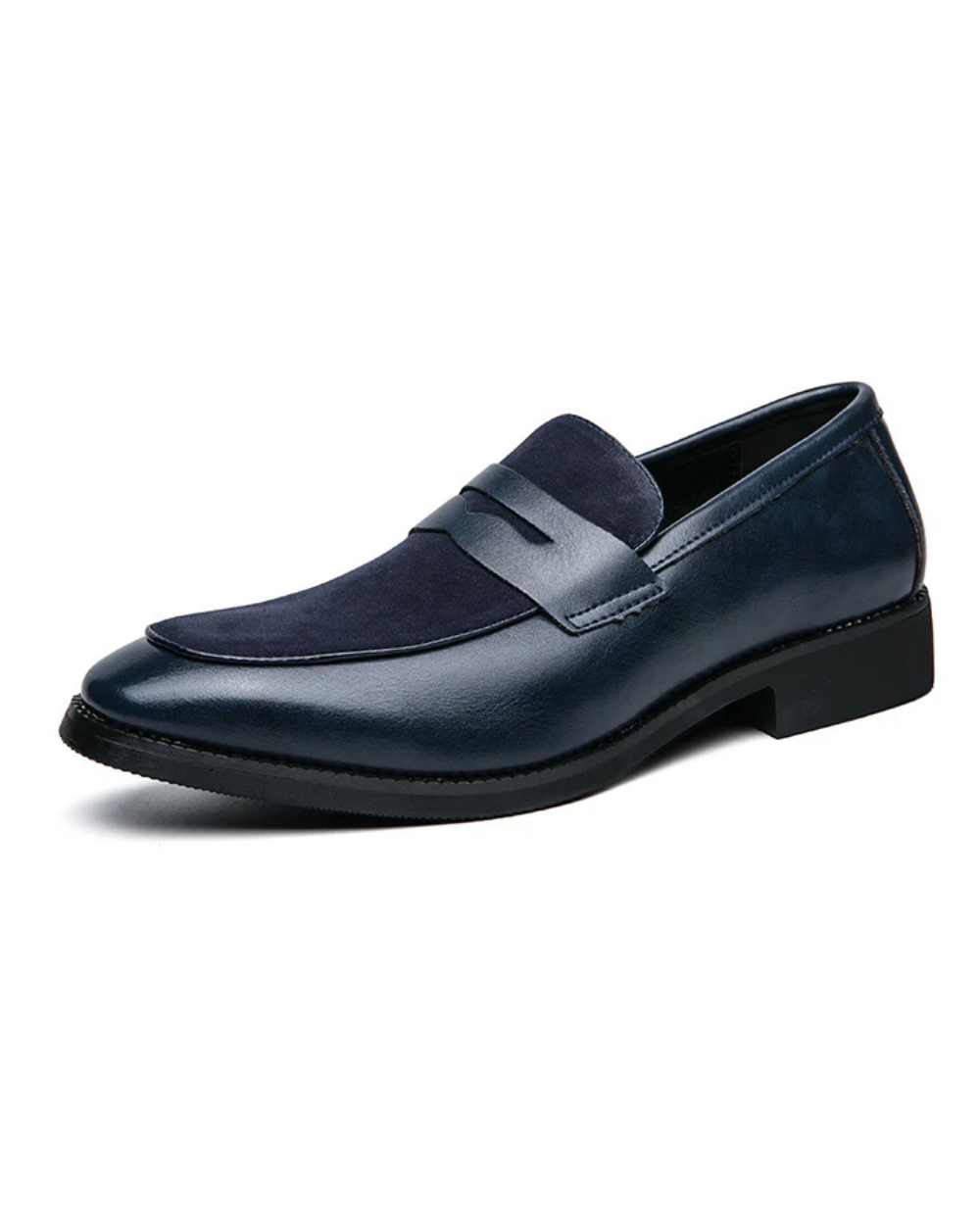 Men's Penny Loafers, Slip-On, Round Toe, Low Heel