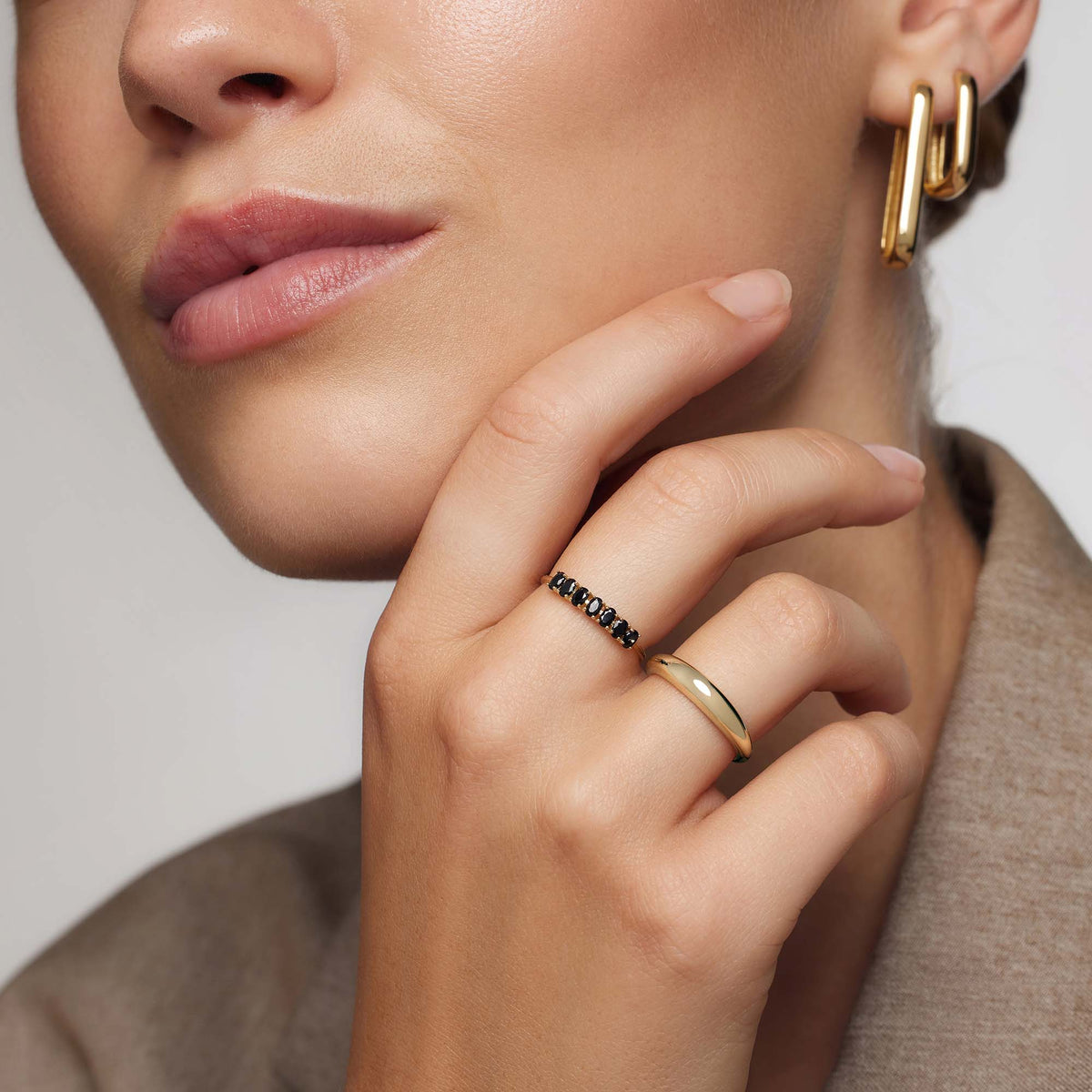 Gold Statement Ring | Rock Solid Textured Design